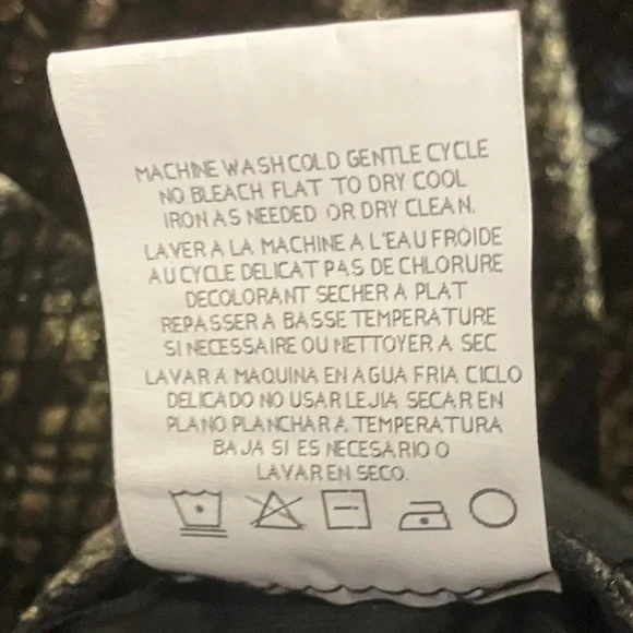 Leslie Fay Black and Gold Tank Top - Picture 5 of 5